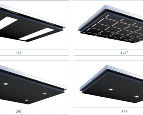 Stropna rasvjeta za kabine s detaljima